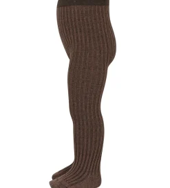 Strømpebukser|MP Strøebukser - Uld - Rib - Arien - Brown Melange