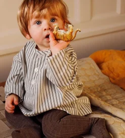 Strømpebukser|MP Strøebukser - Uld - Rib - Brown Melange