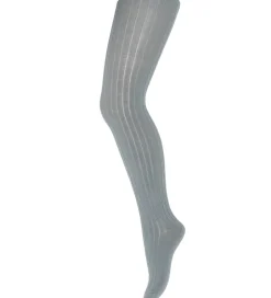 Strømpebukser|MP Strøebukser - Uld - Rib - Stone Blue