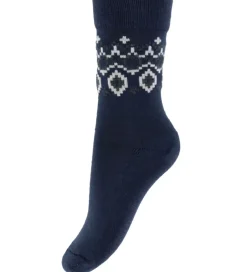 Strømper|Uld|MP Strøer - Uld - Long - Torshavn - Navy