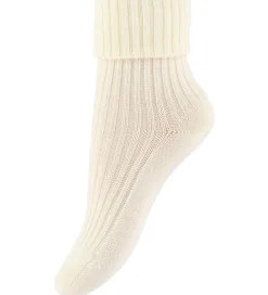 Strømper|Uld|MP Strøer - Uld - Rib - Hilde - Ecru