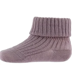 Strømper|Uld|MP Strøer - Uld - Rib - 3-pak - Rose Dust