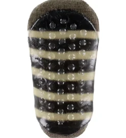 Strømper|Uld|MP Strøer m. Antiskrid - Uld - Elis - Brunmeleret