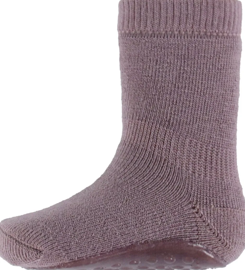 Strømper|Uld|MP Strøer m. Antiskrid - Uld - Dark Purple Dove