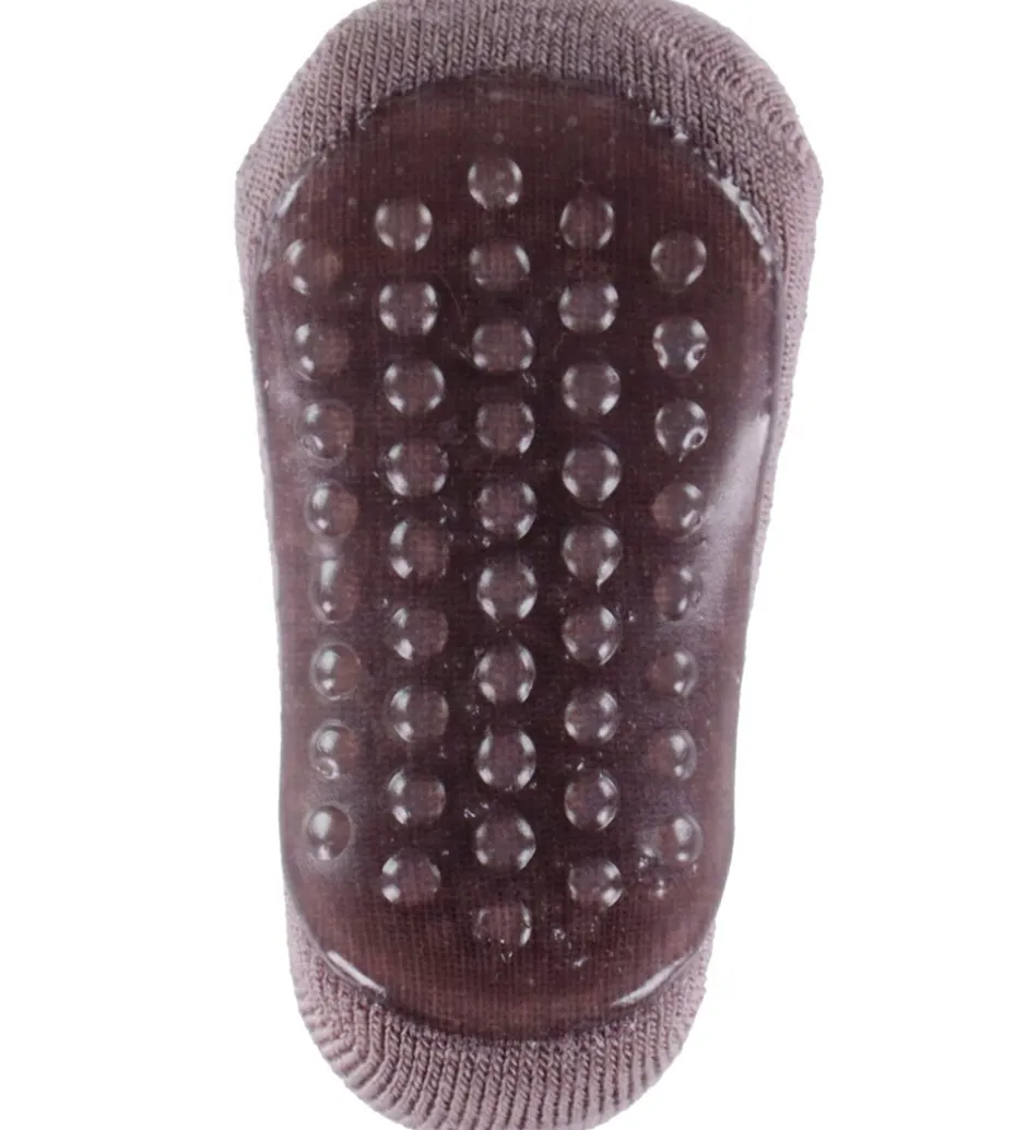 Strømper|Uld|MP Strøer m. Antiskrid - Uld - Dark Purple Dove