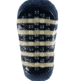 Strømper|Uld|MP Strøer m. Antiskrid - Uld - Elis - Dark Denim Melange