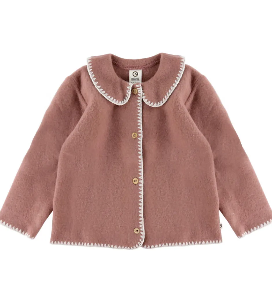 Cardigans|Uld|Müsli Cardigan - Uldfleece - Daydream