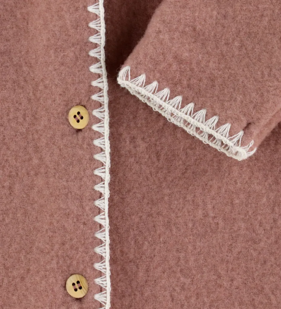 Cardigans|Uld|Müsli Cardigan - Uldfleece - Daydream