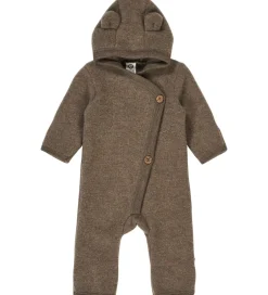 Fleece|Heldragter|Müsli Køredragt - Uld - Walnut Melange