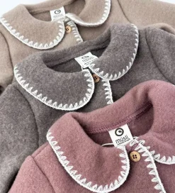 Uld|Basis|Müsli Køredragt - Uldfleece - Brown Melange