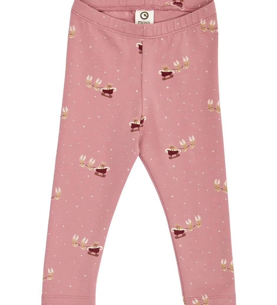 Leggings|Müsli Leggings - Christmas - Nostalgia Rose/Cabernet/Balsam Crea