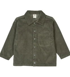 Skjorter|Müsli Skjorte - Fløjl - Deep Green