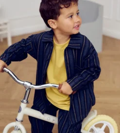 Skjorter|Müsli Skjorte - Stripe - Night Blue/Moss/Stormy Blue