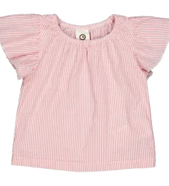 Toppe|Müsli Top - Seersucker - Frill - Balsam Cream/Bubblegum