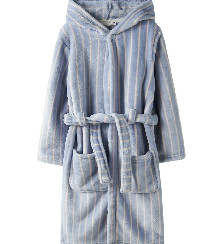 Badekåber|Name It Badekåbe - Velour - NkfRose - Kentucky Blue