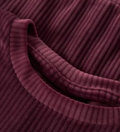 Bluser|Juletøj|Name It Bluse - Fløjlsvelour - Cropped - NmfVeloa - Burgundy