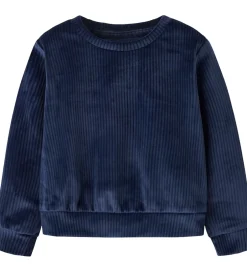 Bluser|Juletøj|Name It Bluse - Fløjlsvelour - Cropped - NmfVeloa - Navy Blazer