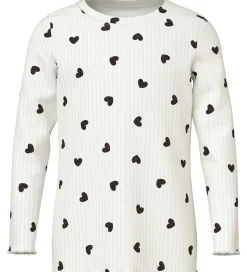 Bluser|Name It Bluse - Glitter - NmfVemma - Cloud Dancer/Tiny Heart