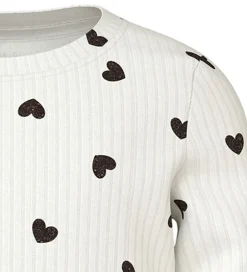 Bluser|Name It Bluse - Glitter - NmfVemma - Cloud Dancer/Tiny Heart