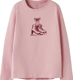 Pigetøj|Bluser|Name It Bluse - NkfVix - Keepsake Lilac/Ice Skates