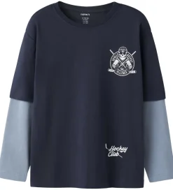 Drengetøj|Bluser|Name It Bluse - NkmVarto - Navy Blazer/Skull