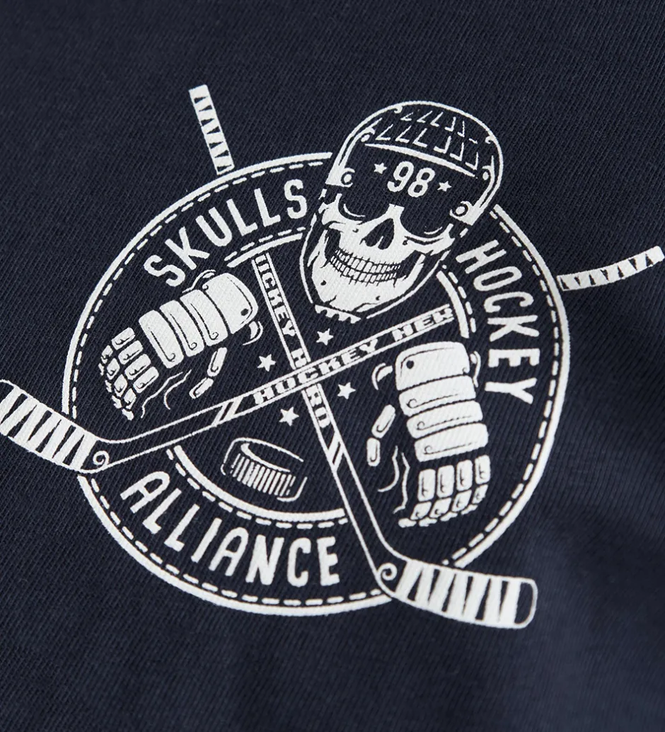 Drengetøj|Bluser|Name It Bluse - NkmVarto - Navy Blazer/Skull