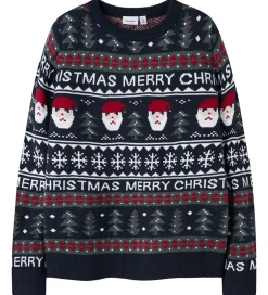 Sweatshirts|Name It Bluse - NknRastokka - Strik - Dark Sapphire