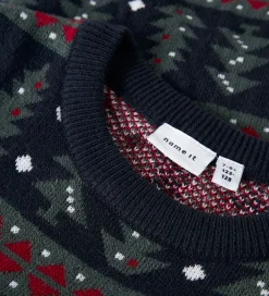 Sweatshirts|Name It Bluse - NknRastokka - Strik - Dark Sapphire