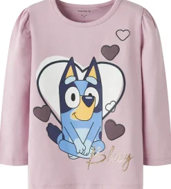 Pigetøj|T-Shirts|Name It Bluse - NmfNema - Bluey - Keepsake Lilac