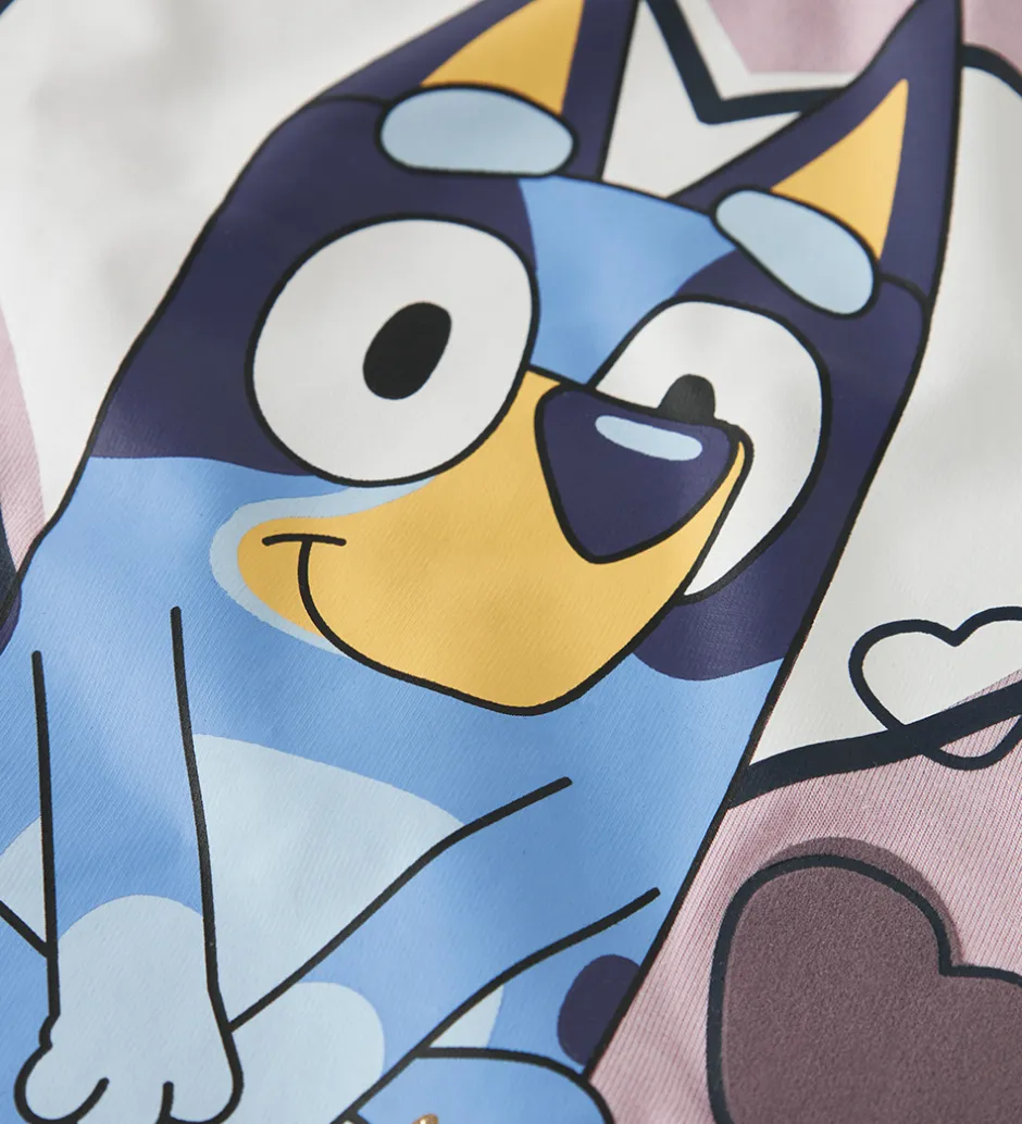 Pigetøj|T-Shirts|Name It Bluse - NmfNema - Bluey - Keepsake Lilac