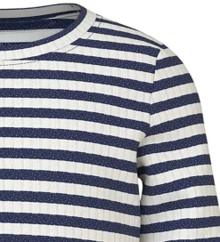 Bluser|Name It Bluse - NmfVemma - Cloud Dancer/Beacon Blue Stripe