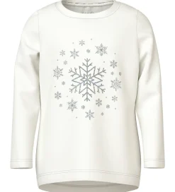 Bluser|Name It Bluse - NmfViparty - Cloud Dancer/Snowflakes