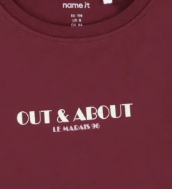 Juletøj|Bluser|Name It Bluse - NmfVix - Burgundy/Out And About