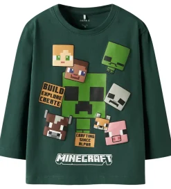 Drengetøj|Bluser|Name It Bluse - NmmNyle - Minecraft - Bistro Green