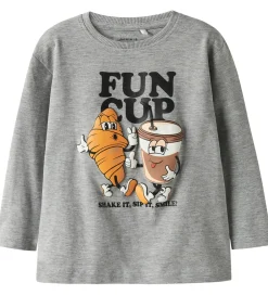 Bluser|Name It Bluse - NmmRasmus - Grey Melange