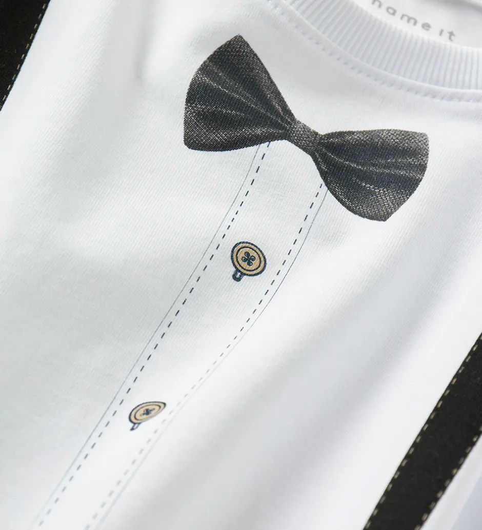 Juletøj|Name It Bluse - NmmRyder - Bright White