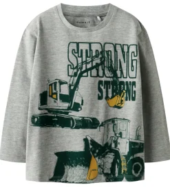 Bluser|Drengetøj|Name It Bluse - NmmSennet - Grey Melange