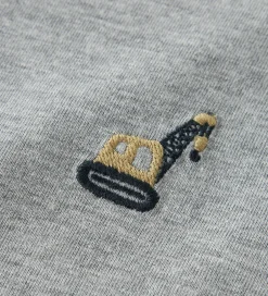 Drengetøj|Bluser|Name It Bluse - NmmVimpel - Grey Melange/Excavator