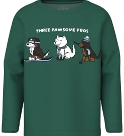 Drengetøj|Bluser|Name It Bluse - NmmVux - Bistro Green/Ice Dogs