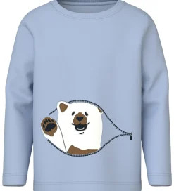 Drengetøj|Bluser|Name It Bluse - NmmVux - Kentucky Blue/Bear Hi