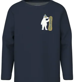 Drengetøj|Bluser|Name It Bluse - NmmVux - Navy Blazer/Snowboard Beast