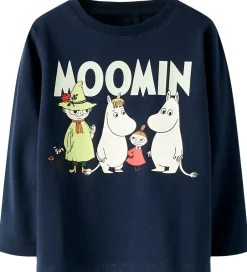 Bluser|Unisex-Tøj|Name It Bluse - NmnSlov - Moomin - Navy Blazer