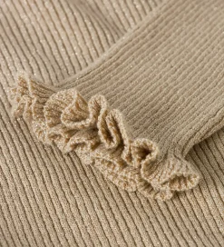 Juletøj|Name It Bluse - Rib - Glitter - NkfRiaglitter - Cement