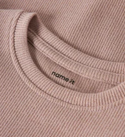 Juletøj|Name It Bluse - Rib - NmfSiclo - Glitter - Keepsake Lilac