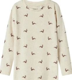 Juletøj|Name It Bluse - Rib - NmnRoko - Peyote Melange