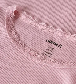 Pigetøj|Bluser|Name It Bluse - Rib - Noos - NmfKab - Fragrant Lilac