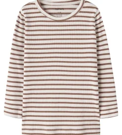 Bluser|Unisex-Tøj|Name It Bluse - Rib - Noos - NmnBani - Toasted Coconut