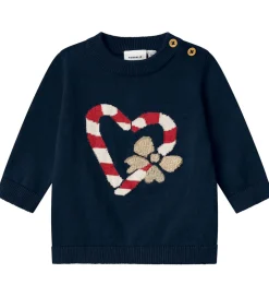 Juletøj|Name It Bluse - Strik - NbfReamo - Navy Blazer