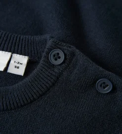 Juletøj|Bluser|Name It Bluse - Strik - NbfRebow - Navy Blazer m. Sløjfe