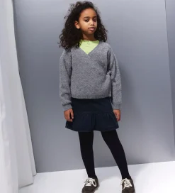 Pigetøj|Bluser|Name It Bluse - Strik - NkfSanie - Grey Melange